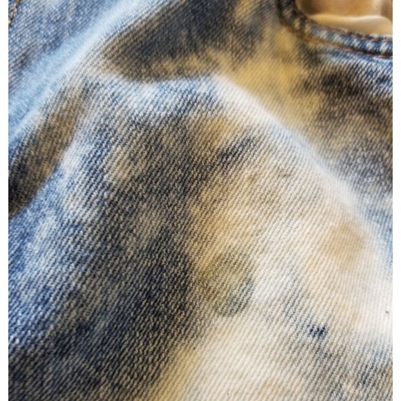 Croft & Barrow Jeans Custom Altered Reverse frosted Bleach tie-dye 36X30… - Picture 4 of 10